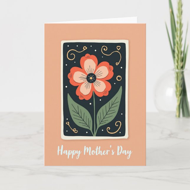 Peach Garden Mothers Day Card (Front)