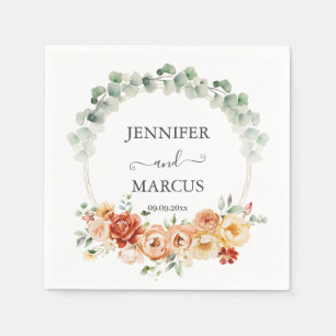 Peach Garden Romance Napkins