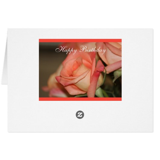 Peach Garden Roses (Back Horizontal)