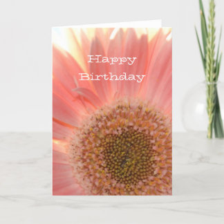 Peach Gerbera Card