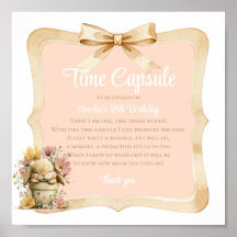 Peach Gingham Bunny 1st Birthday Sign