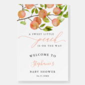 Peach Girl Baby Shower Welcome Sign (Front)