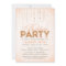 Peach Glitter Look Bachelorette Party Invitation