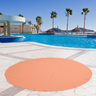 Peach Glow Red Palette Beach Towel