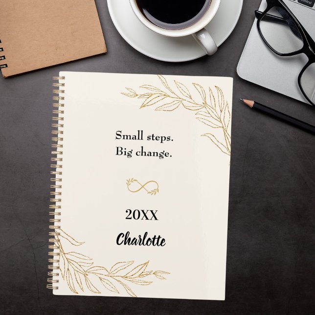 Peach gold foliage motivational quote 2026 planner (Creator Uploaded)