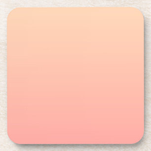 Peach Gradient Background Beverage Coaster
