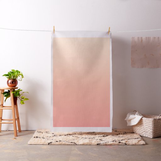 Peach Gradient Background Fabric