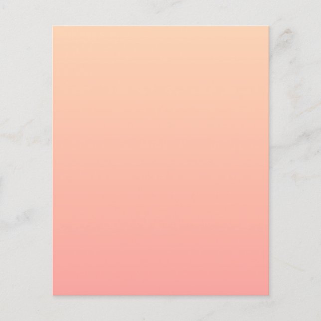 Peach Gradient Background Flyer (Front)