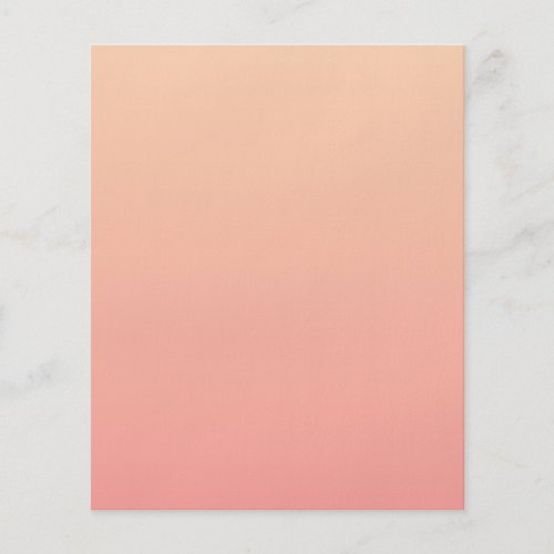 Peach Gradient Background Flyer