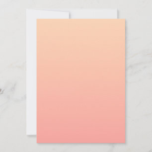 Peach Gradient Background Invitation