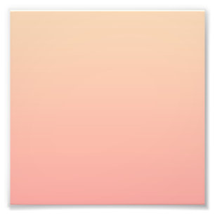 Peach Gradient Background Photo Print