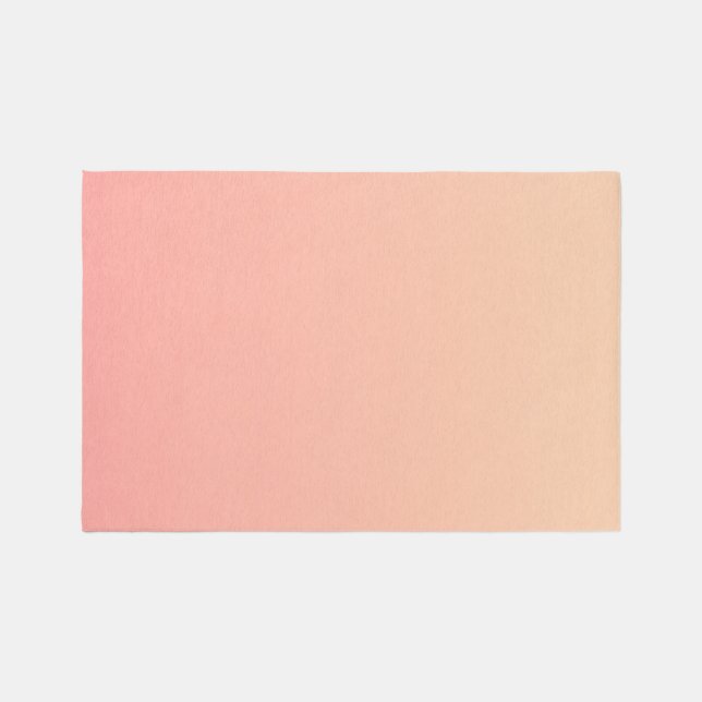 Peach Gradient Background Rug (Front)