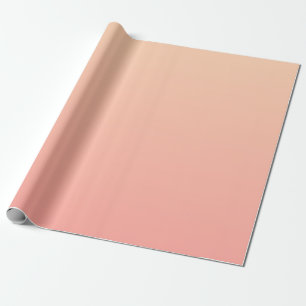 Peach Gradient Background Wrapping Paper