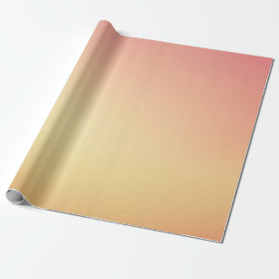 Peach Gradient Wrapping Paper