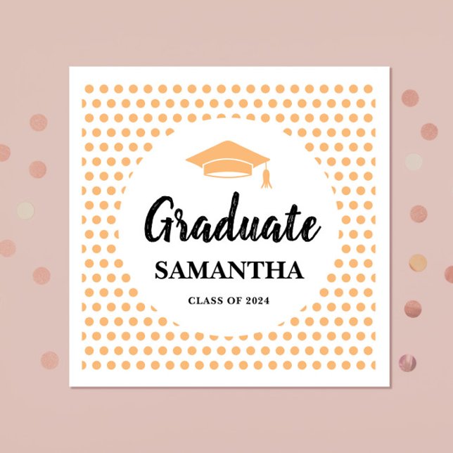 Peach Graduation  Napkins (Creator Uploaded)