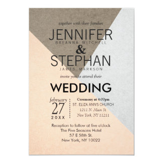 Peach Wedding Invitations Announcements Zazzle Elegant Peach Wedding Invitations