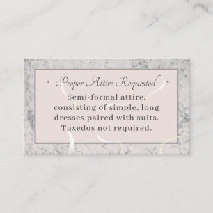 Peach & Gray Marble Enclosure Card