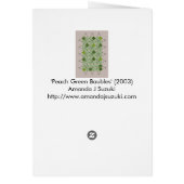 Peach Green Baubles Card (Back)