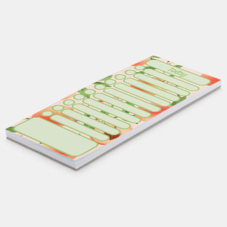 Peach (Green) Magnetic Notepad