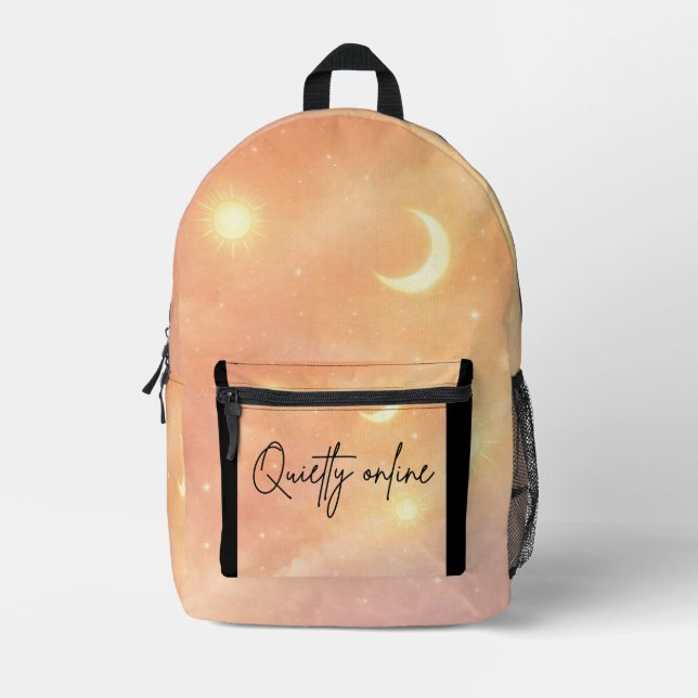 Peach haze and cloud cream AI Print Cut Sew Bag (Front)