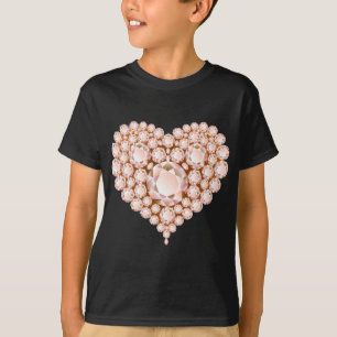 Peach Heart Gems T-Shirt