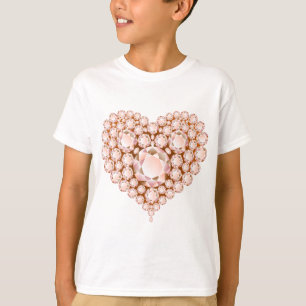 Peach Heart Gems T-Shirt