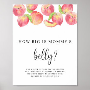 PEACH how big is mommy's belly game poster
