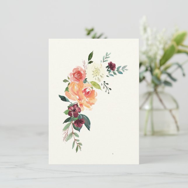 Peach Hydrangea From Your Desk A Personal Template (Standing Front)