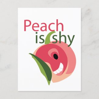 Peach is Shy Cute Peach Fruit