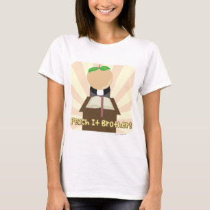 Peach It Brother Funny Food Cartoon T-Shirt