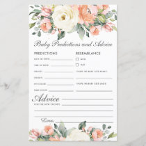 Peach Ivory Floral Baby Predictions and Advice