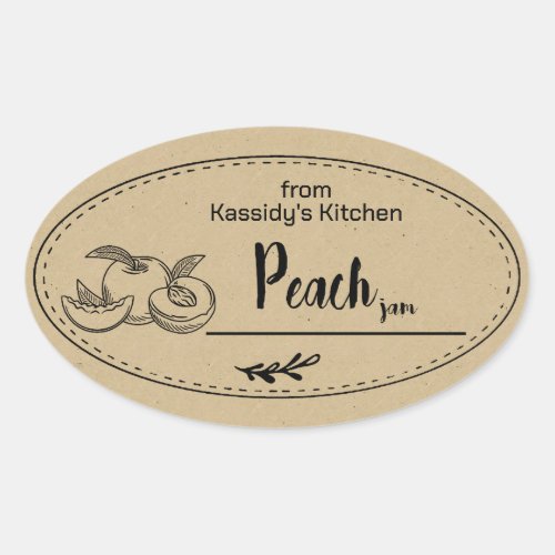 Peach Jam Canning Sticker