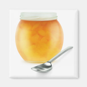 Peach jam magnet