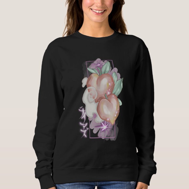 Peach Japanese tattoo design Sweatshirt (Front)