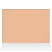 Peach Jingle Bells Stripe Christmas Greeting Card (Inside Horizontal (Top))