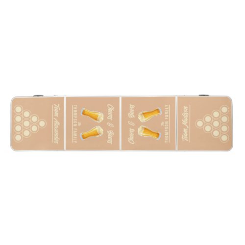 Peach Kiss Family Reunion Champions | Team Name Beer Pong Table