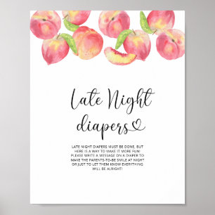 Peach \ Late night diapers game Poster