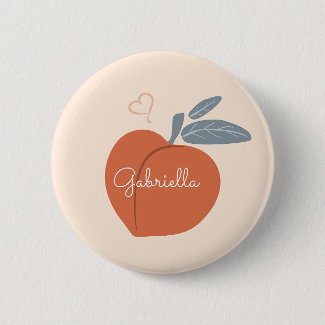 Peach Love Button (Front)