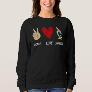 Peach Love Lab Week 2022 Laboratory Tech Technolog Sweatshirt