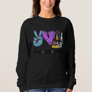 Peach Love Lab Week 2022 Laboratory Tech Technolog Sweatshirt