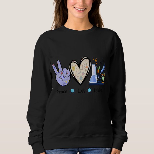 Peach Love Lab Week 2022 Medical Technologist Hard Sweatshirt (Front)