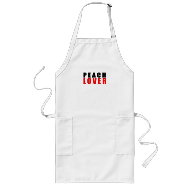 Peach lover long apron (Front)