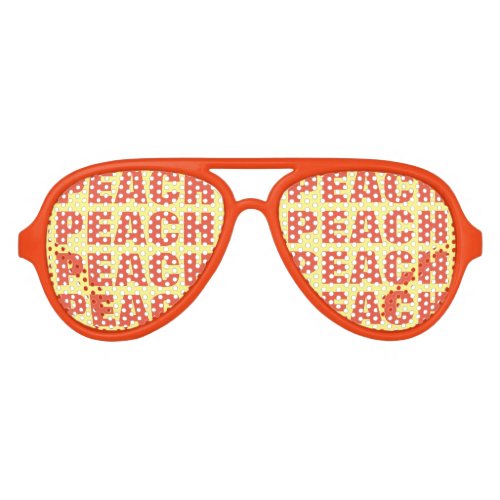 Peach lover party shades Funny fruit sunglasses