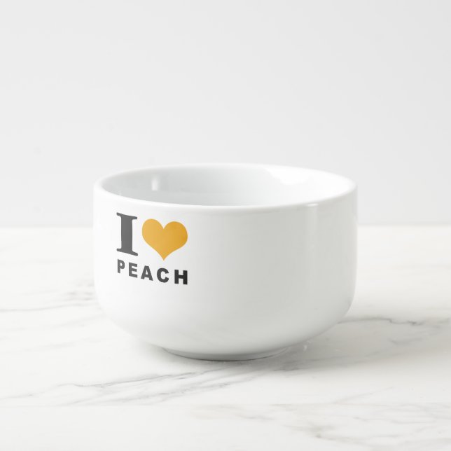 Peach lover soup mug (Front)