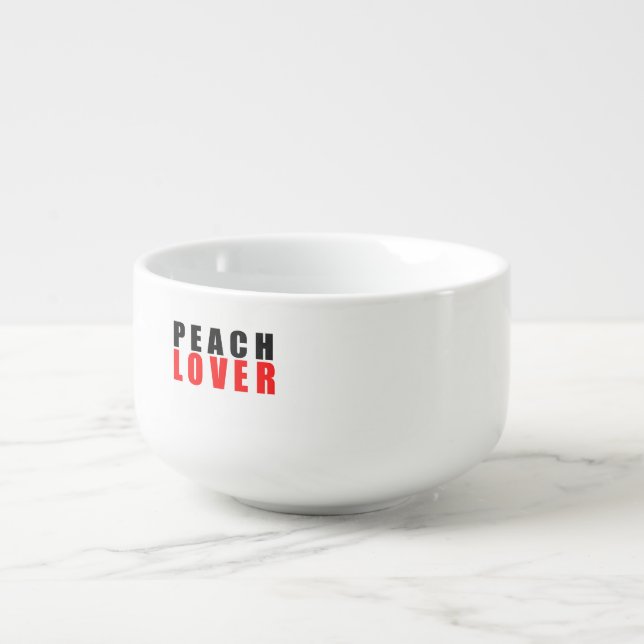 Peach lover soup mug (Front)