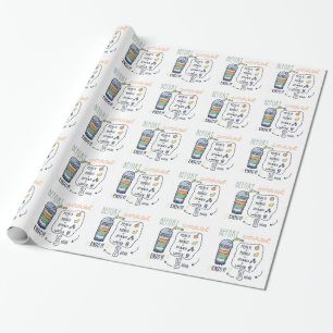 PEACH MANGO SPINACH WATER SMOOTHIE HEALTHY FOODS F WRAPPING PAPER