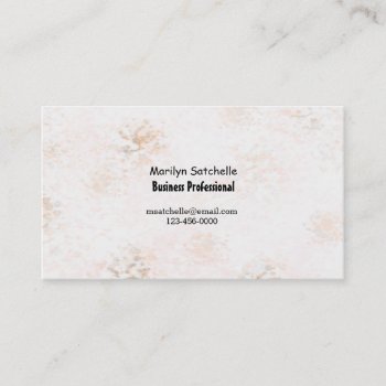 Peach Marble Abstract Contemporary Business Card by seashell2 at Zazzle