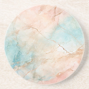 Peach Marbled Coaster