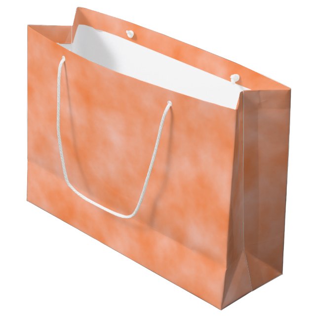 Peach Marbleized Large Gift Bag (Front Angled)