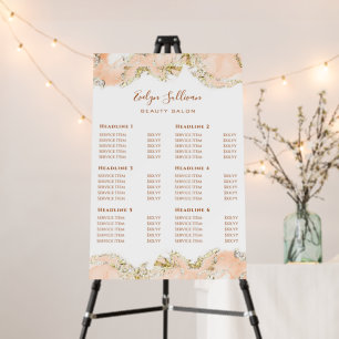 peach marbling Price list Foam Board